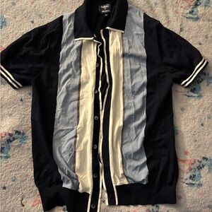 FootJoy Black and Blue Men's Shirt